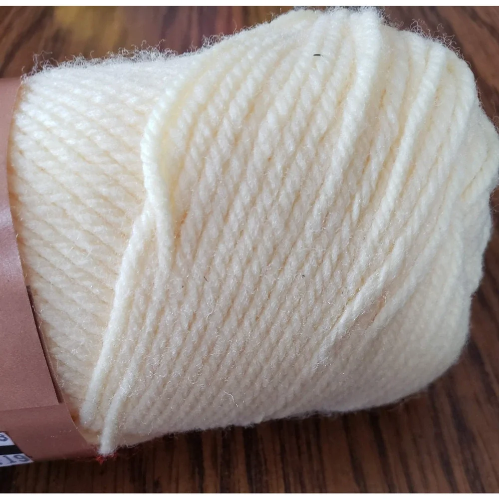 Caron Sayelle Vintage 4 Ply Baby Yellow Worsted Yarn Skein